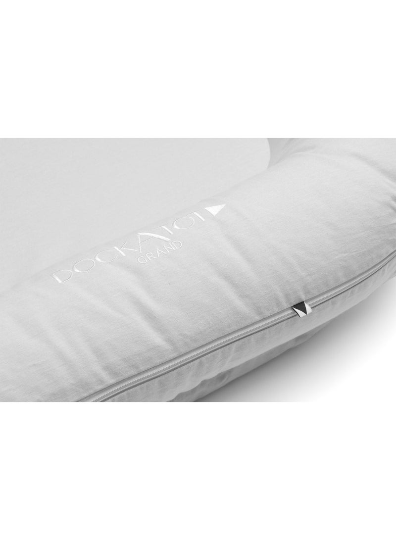 DockATot غطاء كبير، 9-36 م-رمادي ضبابي شيمبري - Image 3